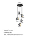 GobekUsa Cement Planet Chandelier Hanging Lamp for Dining Room & Bedroom