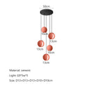 GobekUsa Cement Planet Chandelier Hanging Lamp for Dining Room & Bedroom
