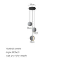 GobekUsa Cement Planet Chandelier Hanging Lamp for Dining Room & Bedroom