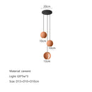 GobekUsa Cement Planet Chandelier Hanging Lamp for Dining Room & Bedroom