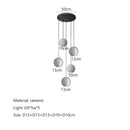 GobekUsa Cement Planet Chandelier Hanging Lamp for Dining Room & Bedroom