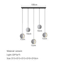 GobekUsa Cement Planet Chandelier Hanging Lamp for Dining Room & Bedroom