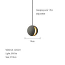 GobekUsa Cement Planet Chandelier Hanging Lamp for Dining Room & Bedroom
