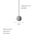 GobekUsa Cement Planet Chandelier Hanging Lamp for Dining Room & Bedroom