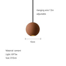 GobekUsa Cement Planet Chandelier Hanging Lamp for Dining Room & Bedroom