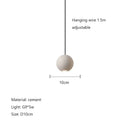 GobekUsa Cement Planet Chandelier Hanging Lamp for Dining Room & Bedroom