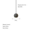 GobekUsa Cement Planet Chandelier Hanging Lamp for Dining Room & Bedroom