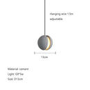 GobekUsa Cement Planet Chandelier Hanging Lamp for Dining Room & Bedroom