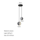 GobekUsa Cement Planet Chandelier Hanging Lamp for Dining Room & Bedroom
