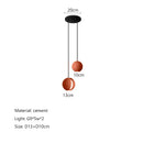 GobekUsa Cement Planet Chandelier Hanging Lamp for Dining Room & Bedroom