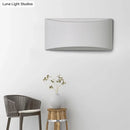 GobekUsa Modern LED White Wall Lamp with Warm/White Lighting - Metallic Rectangle Wall Washer Light