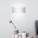 GobekUsa Modern LED White Wall Lamp with Warm/White Lighting - Metallic Rectangle Wall Washer Light