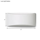 GobekUsa Modern LED White Wall Lamp with Warm/White Lighting - Metallic Rectangle Wall Washer Light
