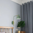 GobekUsa Minimalist Metal Wall Mounted Light with Dome Shade - Rectangular Arm Sconce in Grey/White/Green, 5.5" Wide