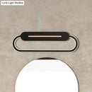 GobekUsa Acrylic Oval LED Wall Sconce with Modern Styling and Warm/White Light - Available in Black/White Mirror Finish - 3 Width Options (18"/23.5"/31.5")