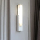 GobekUsa Grey Metal LED Marble Wall Sconce Lamp for Nordic Modern Bedroom
