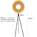 GobekUsa Dix Iris Pendant Light Fabric Round Ring Aesthetics Art Decor Light