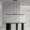 GobekUsa LED Black Ceiling Chandelier for Dining Room Kitchen Island - Modern Home Decor Lighting