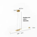 GobekUsa LED Black Gold Designer Chandelier Lighting for Dinning Room