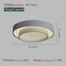 GobekUsa LED Ceiling Light Modern Minimalist Indoor LightingFixture White Black Grey