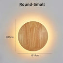 GobekUsa LED Wooden Wall Lights Modern Minimalist Living Room Bedroom Decor