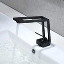 GobekUsa Black Brass Basin Faucet Mixer with Single Handle Deck Mount