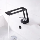 GobekUsa Black Brass Basin Faucet Mixer with Single Handle Deck Mount