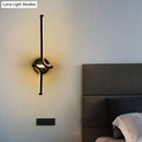 GobekUsa Minimalist Metallic LED Wall Sconce - Sleek Linear Bedside Lighting Fixture