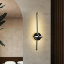 GobekUsa Minimalist Metallic LED Wall Sconce - Sleek Linear Bedside Lighting Fixture
