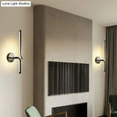 GobekUsa Minimalist Metallic LED Wall Sconce - Sleek Linear Bedside Lighting Fixture