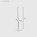 GobekUsa Minimalist Metallic LED Wall Sconce - Sleek Linear Bedside Lighting Fixture