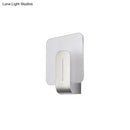 GobekUsa Modern LED Bathroom Wall Sconce with Square Clear Glass Shade - Nickel Finish – Warm/White Light