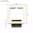 GobekUsa Contemporary LED Acrylic Wall Sconce - Square Frame Design, 1 Light - Warm/White/Natural Light