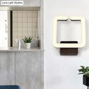 GobekUsa Contemporary LED Acrylic Wall Sconce - Square Frame Design, 1 Light - Warm/White/Natural Light