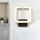 GobekUsa Contemporary LED Acrylic Wall Sconce - Square Frame Design, 1 Light - Warm/White/Natural Light