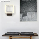 GobekUsa Contemporary LED Acrylic Wall Sconce - Square Frame Design, 1 Light - Warm/White/Natural Light