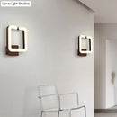 GobekUsa Contemporary LED Acrylic Wall Sconce - Square Frame Design, 1 Light - Warm/White/Natural Light