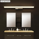 GobekUsa Ultra-Thin Nordic Acrylic LED Vanity Lamp - 16"/20" Dia - Silver, Warm/White Light