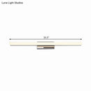GobekUsa Ultra-Thin Nordic Acrylic LED Vanity Lamp - 16"/20" Dia - Silver, Warm/White Light