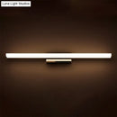 GobekUsa Ultra-Thin Nordic Acrylic LED Vanity Lamp - 16"/20" Dia - Silver, Warm/White Light