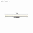 GobekUsa Ultra-Thin Nordic Acrylic LED Vanity Lamp - 16"/20" Dia - Silver, Warm/White Light