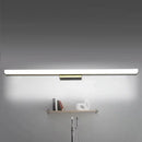GobekUsa Ultra-Thin Nordic Acrylic LED Vanity Lamp - 16"/20" Dia - Silver, Warm/White Light