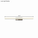 GobekUsa Ultra-Thin Nordic Acrylic LED Vanity Lamp - 16"/20" Dia - Silver, Warm/White Light