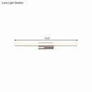 GobekUsa Ultra-Thin Nordic Acrylic LED Vanity Lamp - 16"/20" Dia - Silver, Warm/White Light