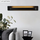 GobekUsa Modern Black/Gray/White LED Linear Wall Sconce for Living Room Décor