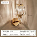 GobekUsa Modern Minimalist Wall Lamp with Glass Shade for Bedside Lighting Living Room Lighting