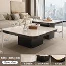 GobekUsa Living Room Coffee Table Set Rock Square Modern Minimalist Black Combination.
