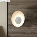 GobekUsa Minimalist LED Wall Lamp: White/Black/Pink Finish Bowl Sconce Light for Drawing Room