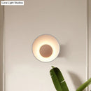 GobekUsa Minimalist LED Wall Lamp: White/Black/Pink Finish Bowl Sconce Light for Drawing Room
