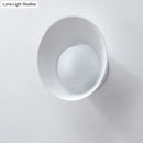 GobekUsa Minimalist LED Wall Lamp: White/Black/Pink Finish Bowl Sconce Light for Drawing Room